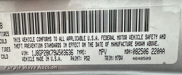 image for item LT9354 2009 Jeep Liberty  SUV