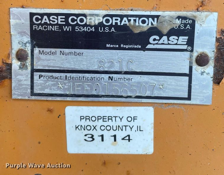 image for item MA9845 2005 Case 821C  wheel loader