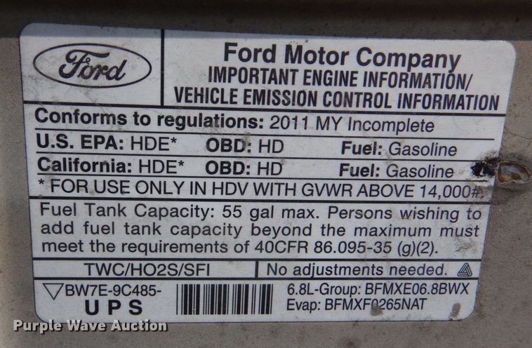 image for item MM9638 2011 Ford E450  shuttle bus
