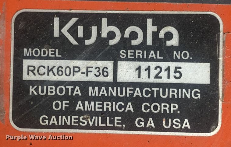 image for item MM9678 2009 Kubota F2680 lawn mower