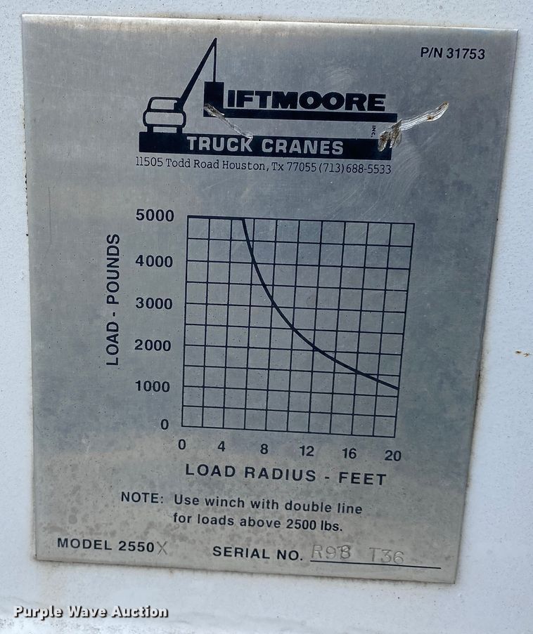 image for item MM9697 2002 International 4400  utility / service truck
