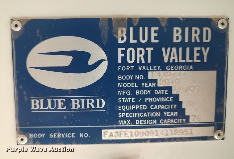 image for item MM9987 2010 Blue Bird  school bus