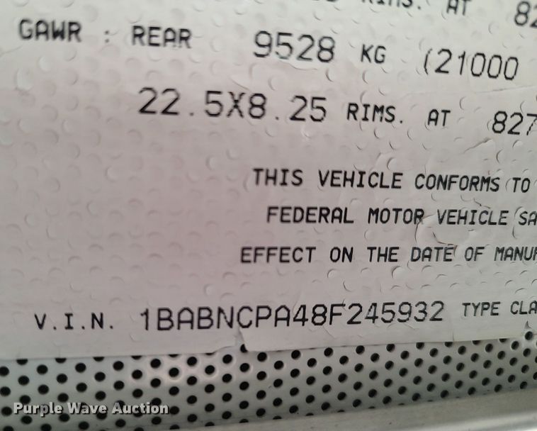 image for item MM9988 2008 Blue Bird  school bus