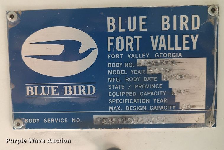 image for item MM9988 2008 Blue Bird  school bus