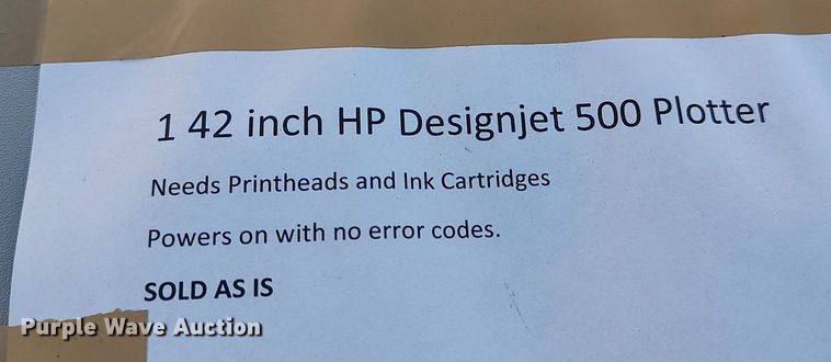 image for item MM9992 HP Designjet 500 plotter printer