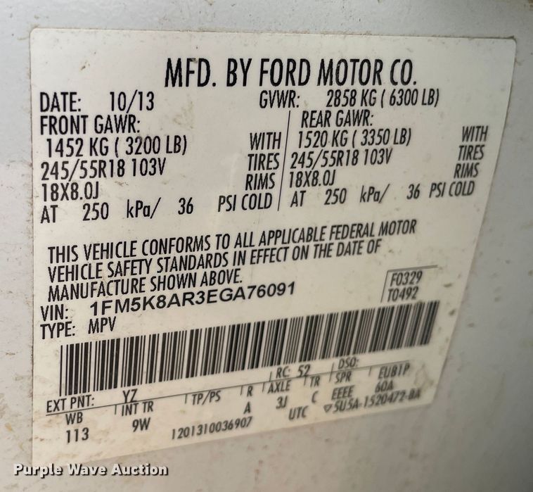 image for item MP9044 2014 Ford Explorer Police Interceptor  SUV