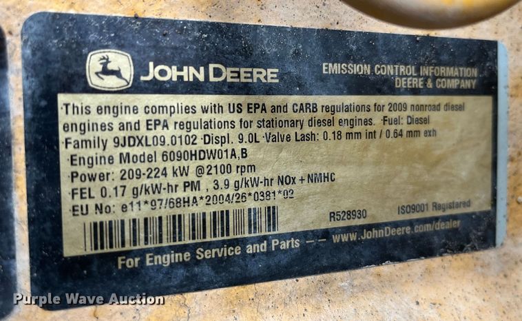 image for item MW9455 2009 John Deere 670G  motor grader
