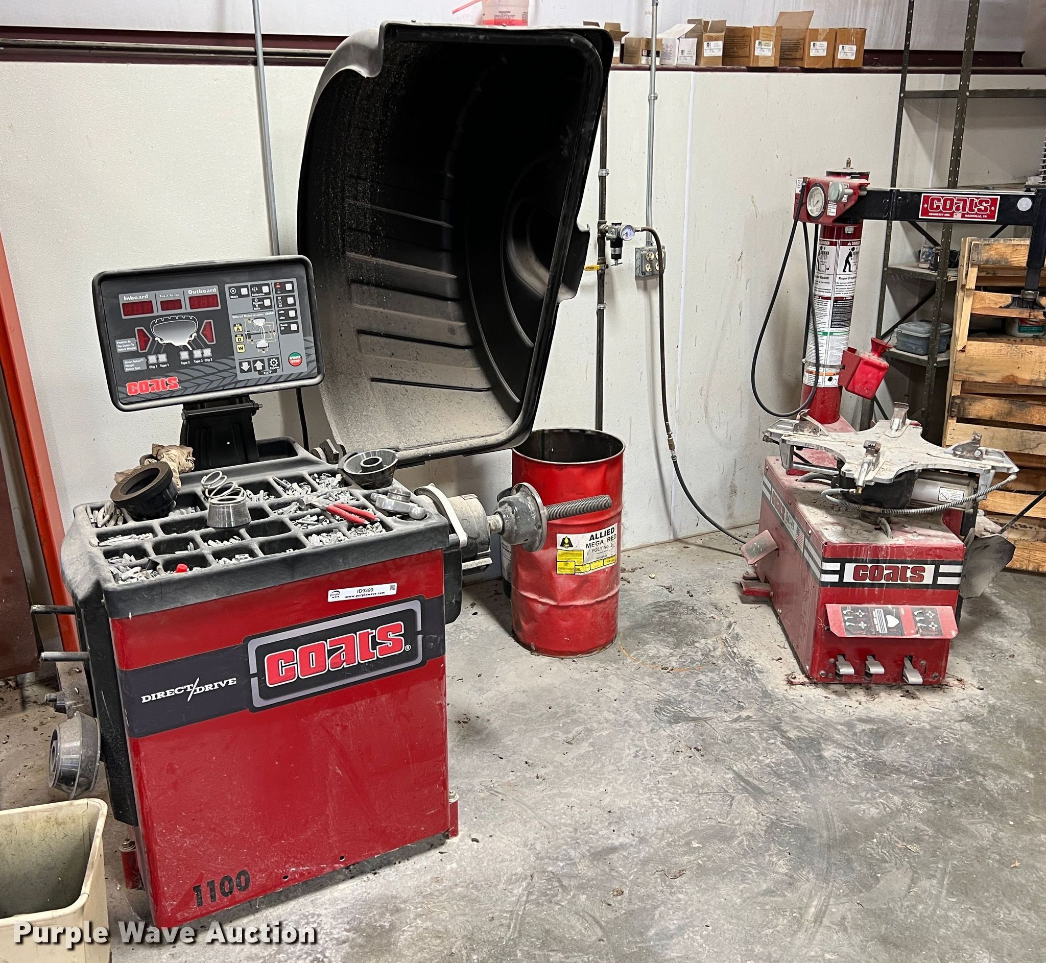 Coats tire machine and balancer in Erie, KS Item ID9399 sold Purple