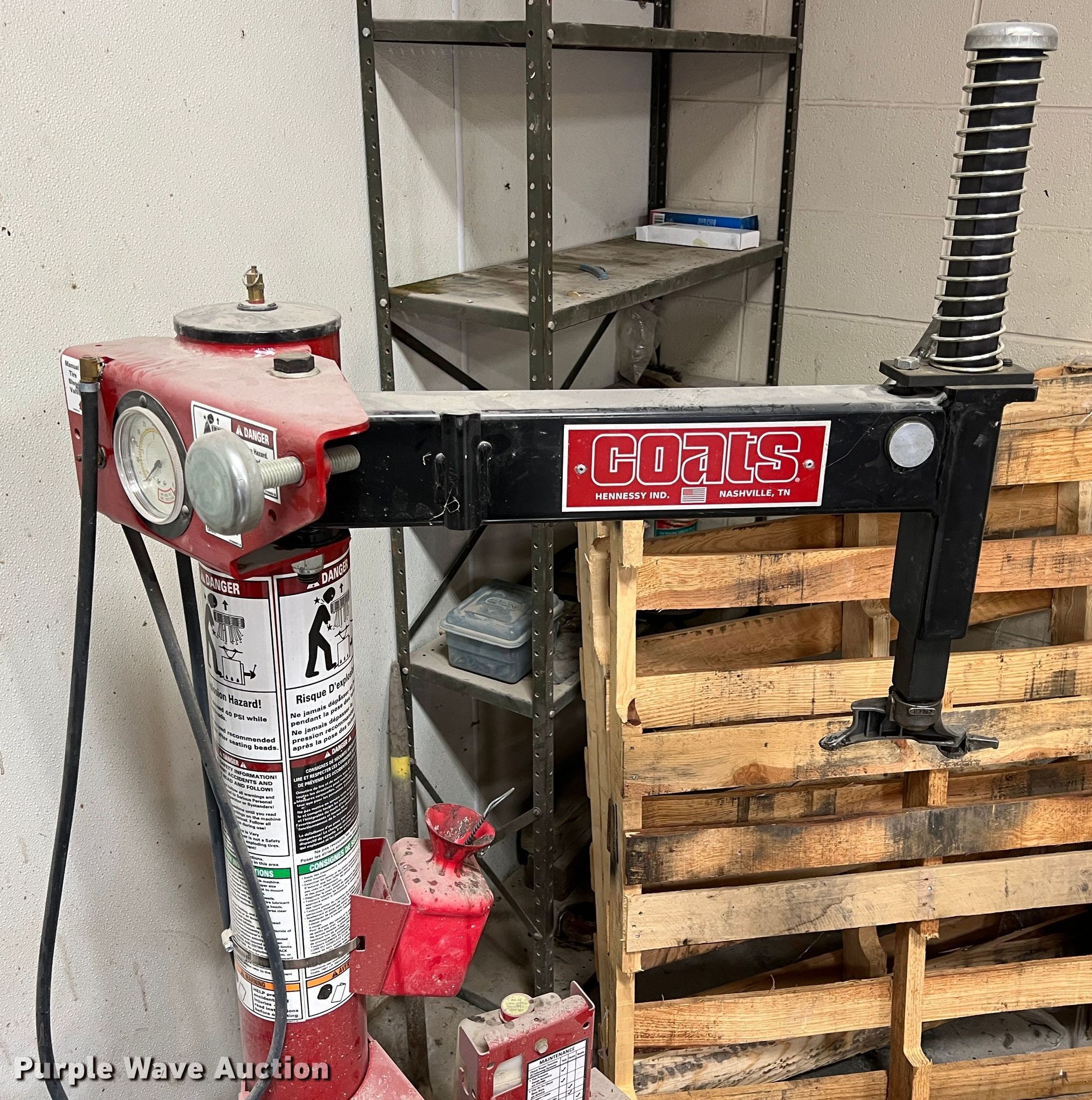 Coats tire machine and balancer in Erie, KS Item ID9399 sold Purple