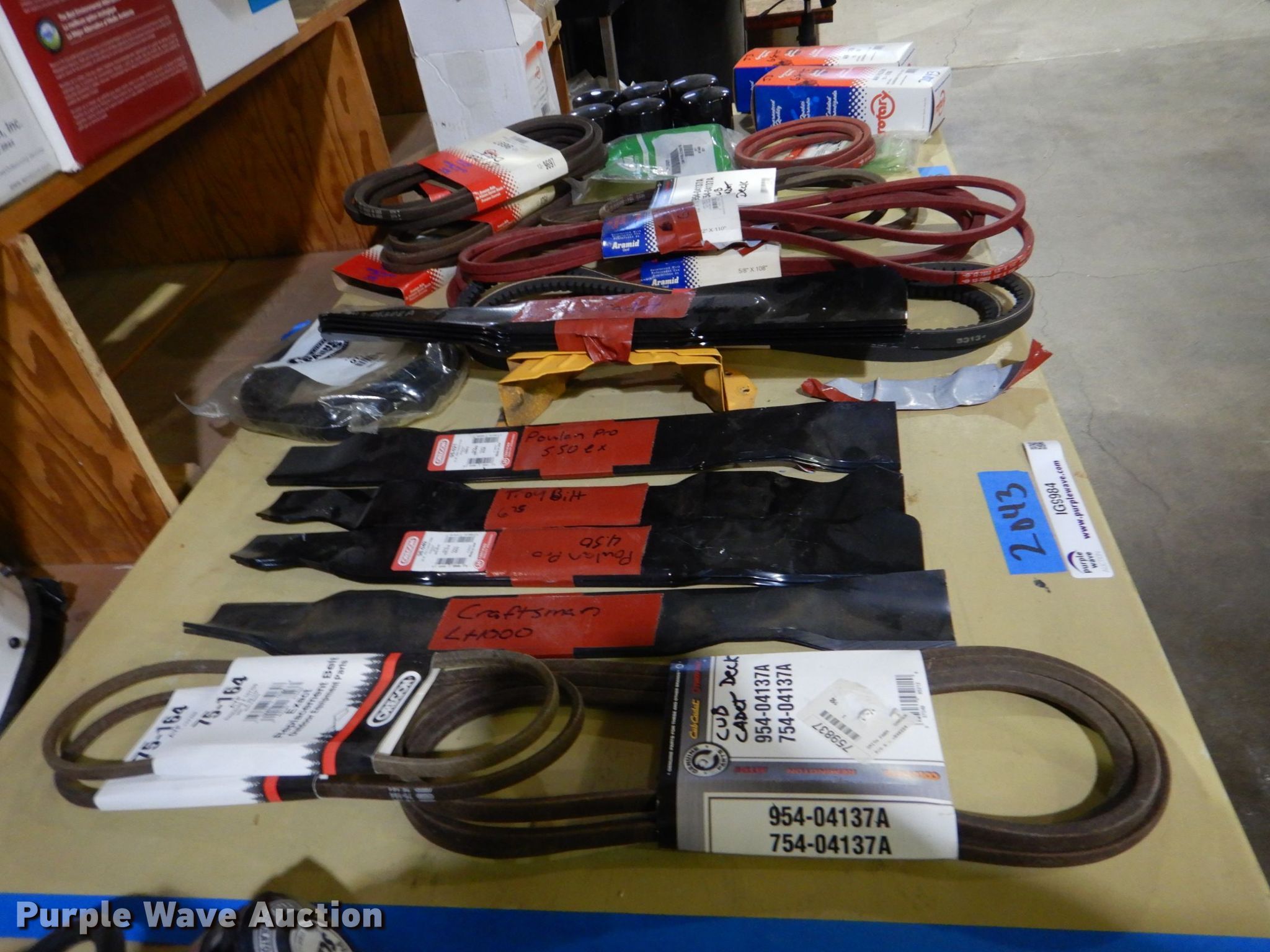 Lawn mower parts in Tulsa, OK Item IG9984 sold Purple Wave