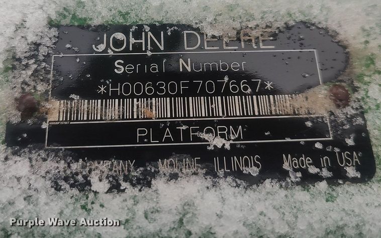 image for item DO3716 2004 John Deere 630F  flex head