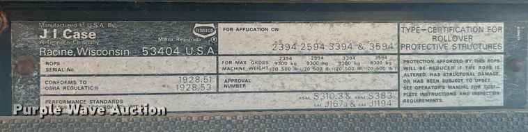 image for item DS2700 Case 3594  MFWD tractor