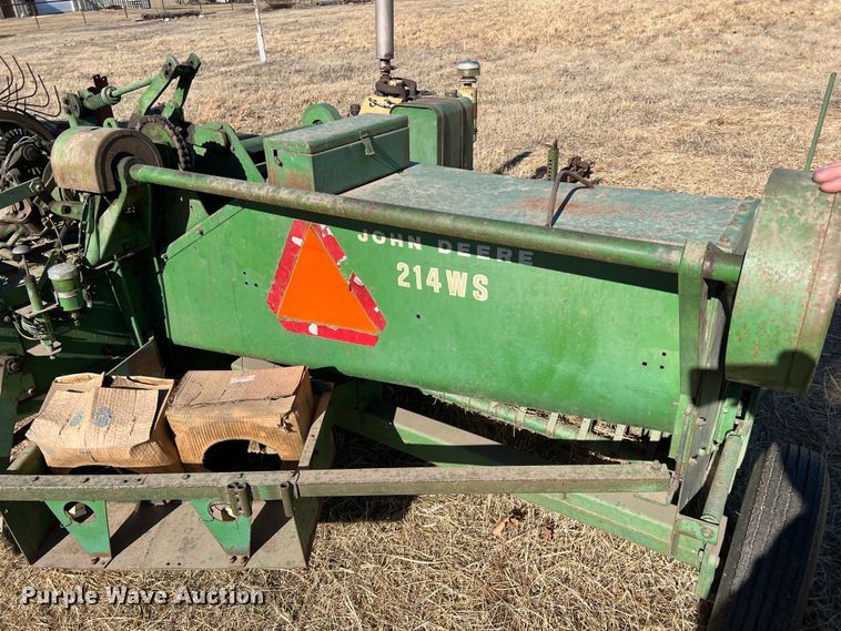 image for item ID9422 John Deere 214WS  small square baler