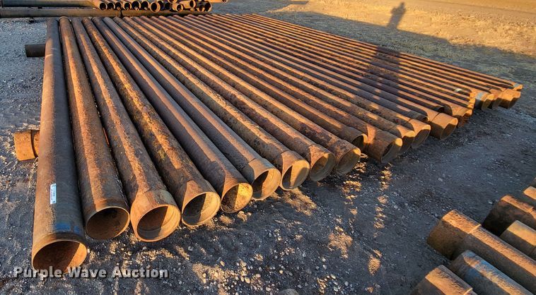 image for item IU9930 (25) 20'L x 8" diameter steel pipes