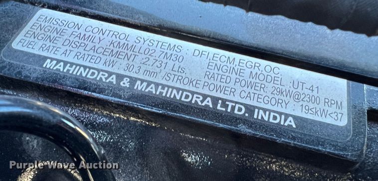 image for item JU9651 Mahindra 4540  tractor