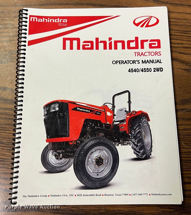 image for item JU9651 Mahindra 4540  tractor