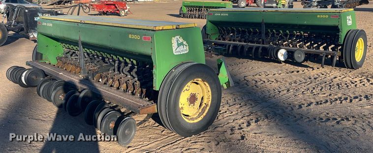 image for item ML9814 (2) John Deere 8300 grain drills
