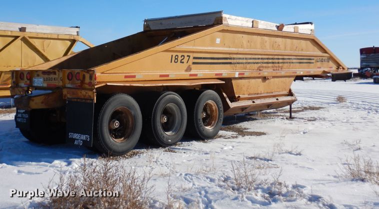 image for item DF8324 1986 Load King 1827  bottom dump trailer