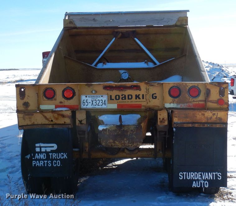 image for item DF8324 1986 Load King 1827  bottom dump trailer