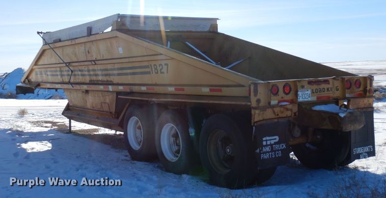 image for item DF8324 1986 Load King 1827  bottom dump trailer
