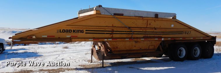 image for item DF8324 1986 Load King 1827  bottom dump trailer