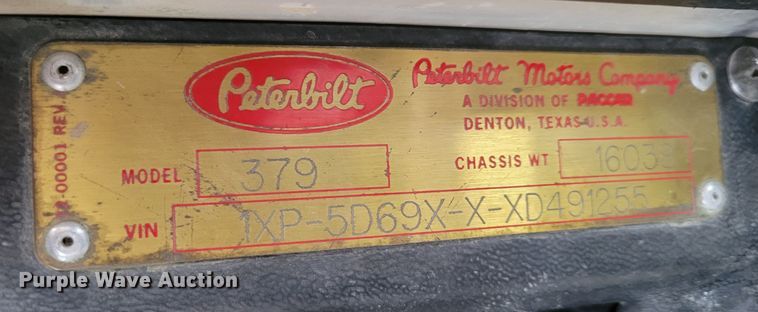 image for item DM8188 1999 Peterbilt 379  semi truck