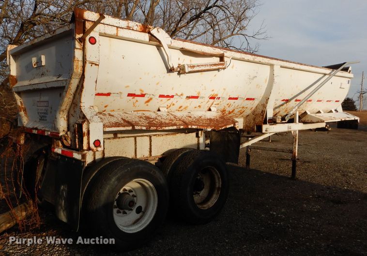 image for item DN5742 1998 Travis  end dump trailer