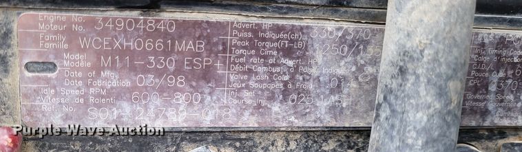 image for item DO3554 1998 Freightliner FL112  semi truck