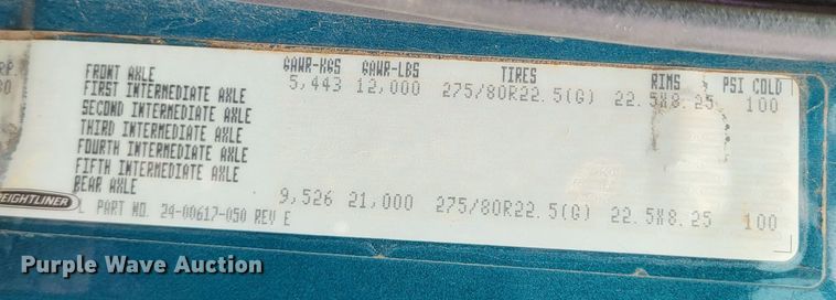 image for item DO3554 1998 Freightliner FL112  semi truck