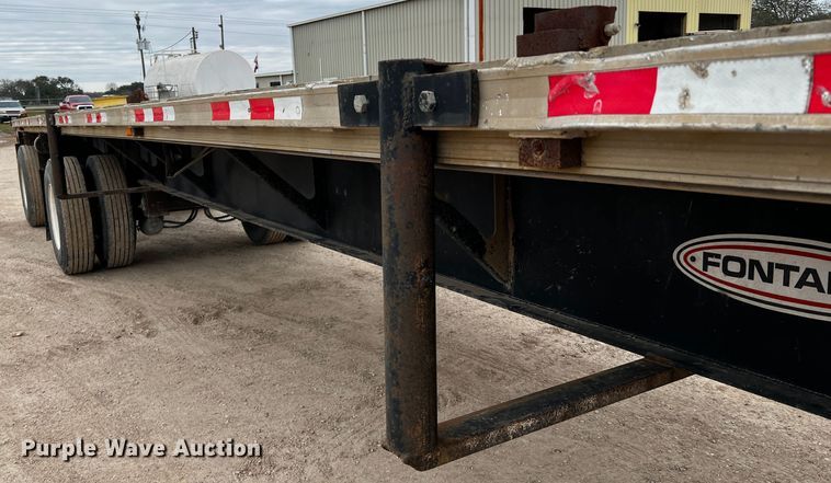 image for item DQ1964 1998 Fontaine LFTW-5-10048WSA  flatbed trailer