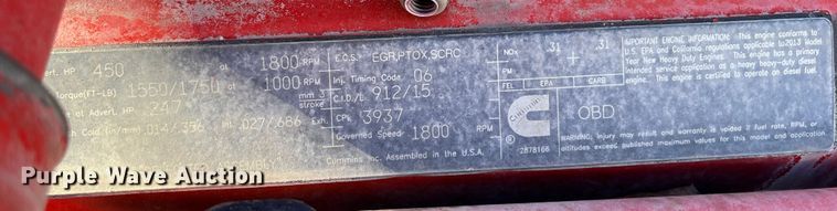 image for item DR7450 Cummins ISX15  engine