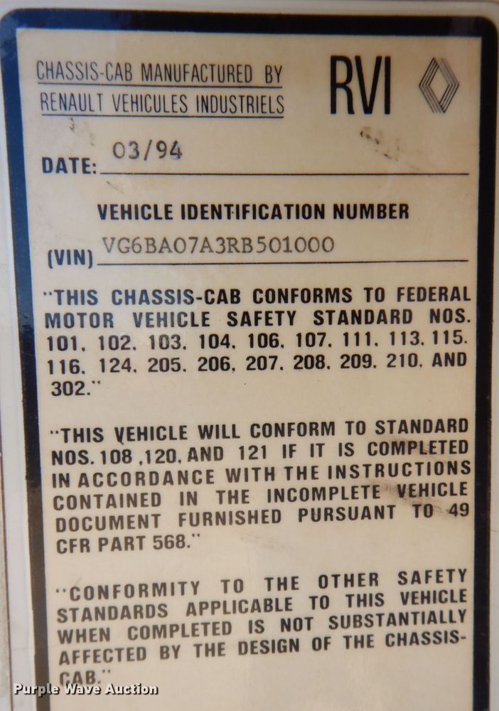 image for item DS8238 1994 Mack CS200  hook lift truck