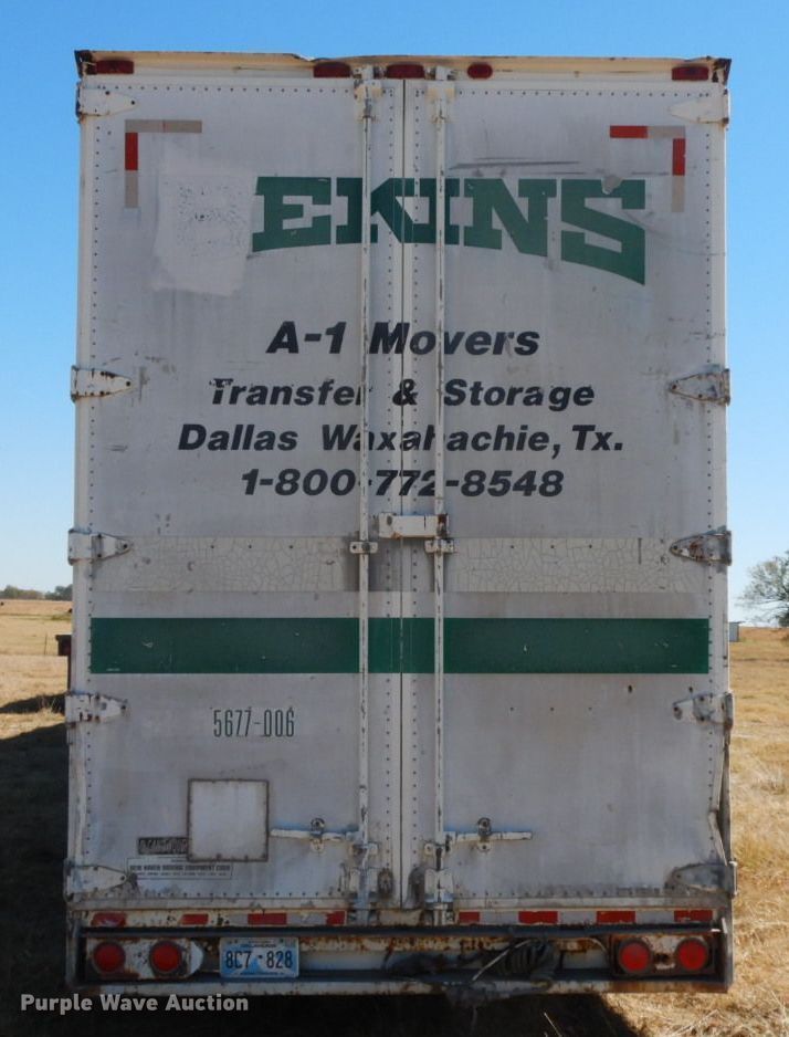 image for item HF9386 1992 Kentucky  dry van trailer