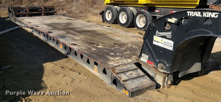 image for item JW9763 2010 Trail King TK70HDG-502  lowboy equipment trailer