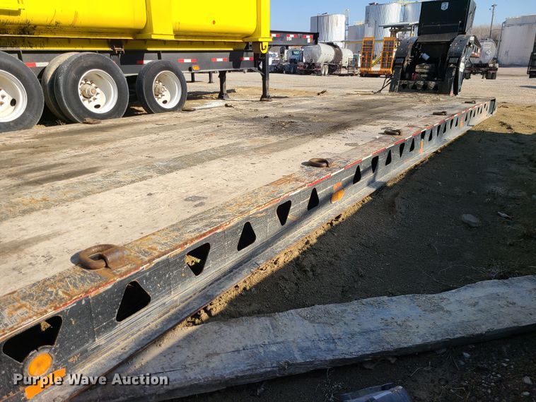 image for item JW9763 2010 Trail King TK70HDG-502  lowboy equipment trailer