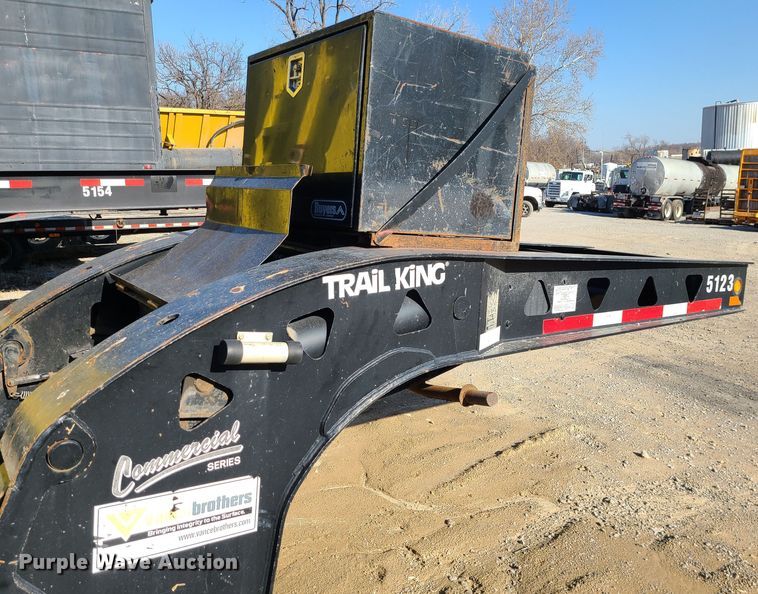 image for item JW9763 2010 Trail King TK70HDG-502  lowboy equipment trailer