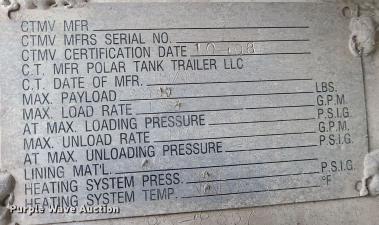 image for item JW9779 2009 Peterbilt 388  water truck