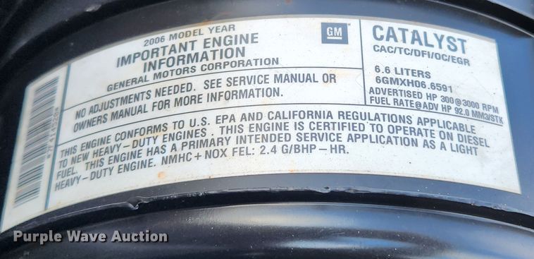 image for item KT9457 2007 GMC C5500  flatbed truck