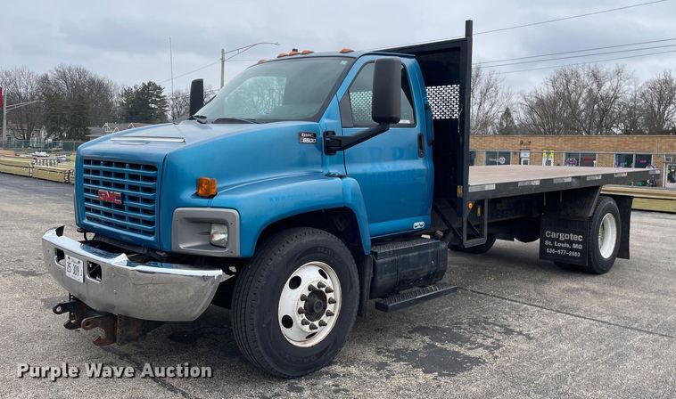 image for item MA9883 2005 GMC C6500  dump flatbed truck