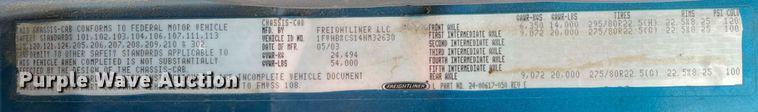 image for item MA9884 2004 Freightliner FL80  flatbed truck
