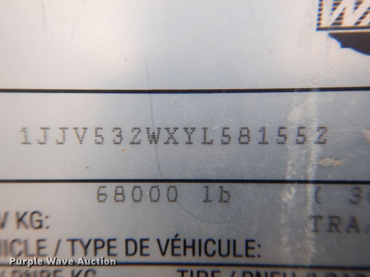 image for item MJ9986 2000 Wabash  dry van trailer