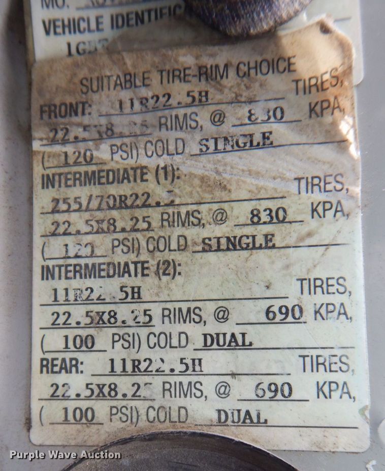 image for item MJ9992 2000 Chevrolet C8500  crane truck