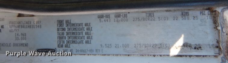 image for item DF8302 1999 Freightliner FL70  box truck