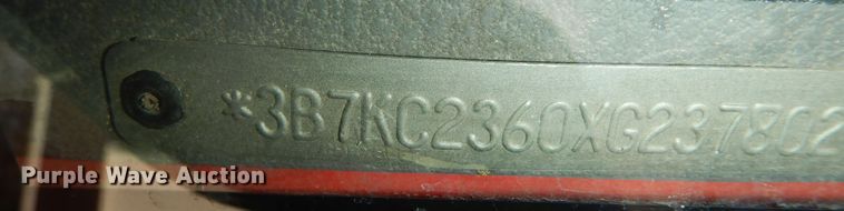 image for item DK7527 1999 Dodge Ram 2500  Quad Cab pickup truck