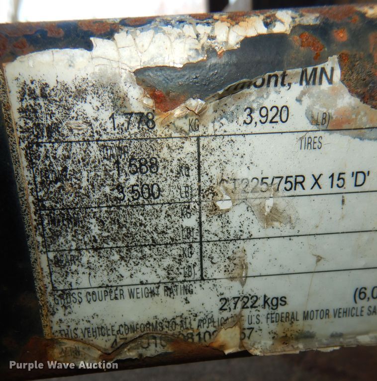 image for item DK7580 2008 Redi Haul RH10UT  utility trailer