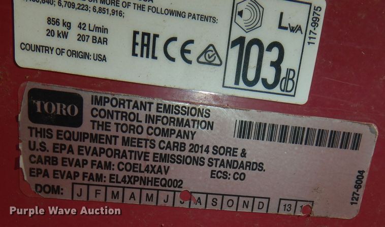 image for item DK7582 2014 Toro TX427  compact utility loader