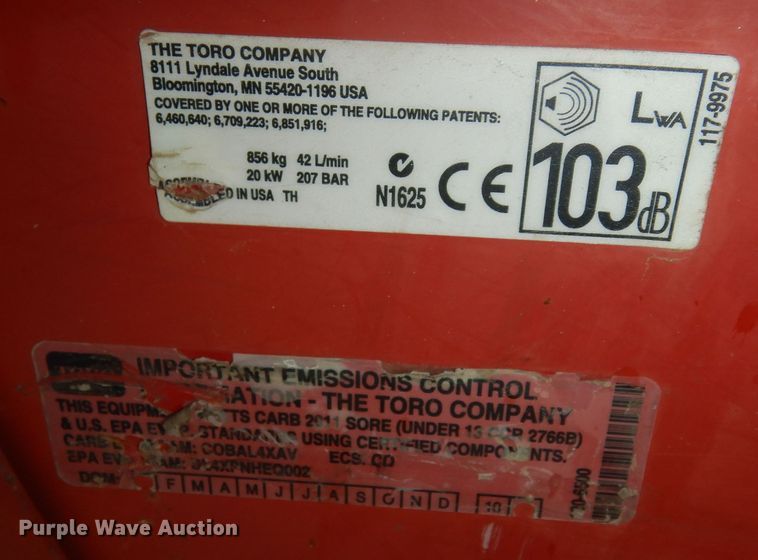 image for item DK7584 2011 Toro TX427  compact utility loader