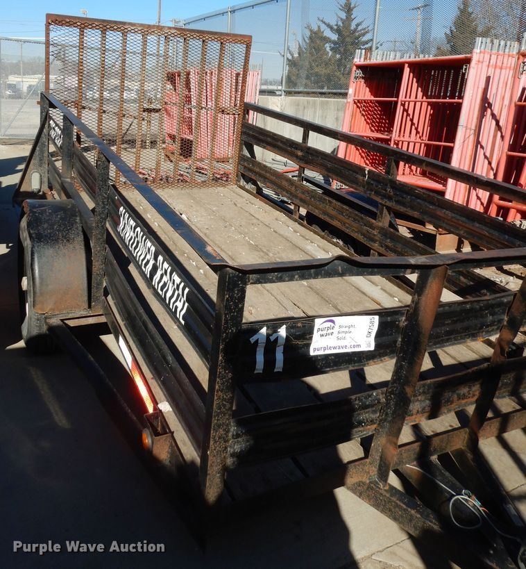 image for item DK7585 2011 Shop built  utility trailer