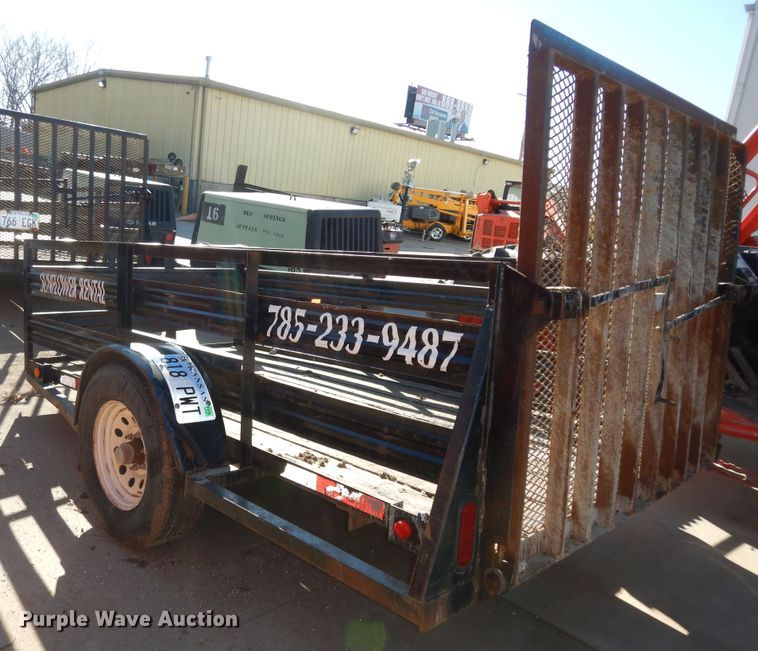 image for item DK7585 2011 Shop built  utility trailer