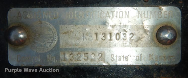 image for item DK7585 2011 Shop built  utility trailer